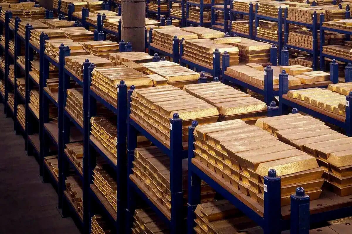 Bancos centrais escondem 9.500 toneladas de ouro
