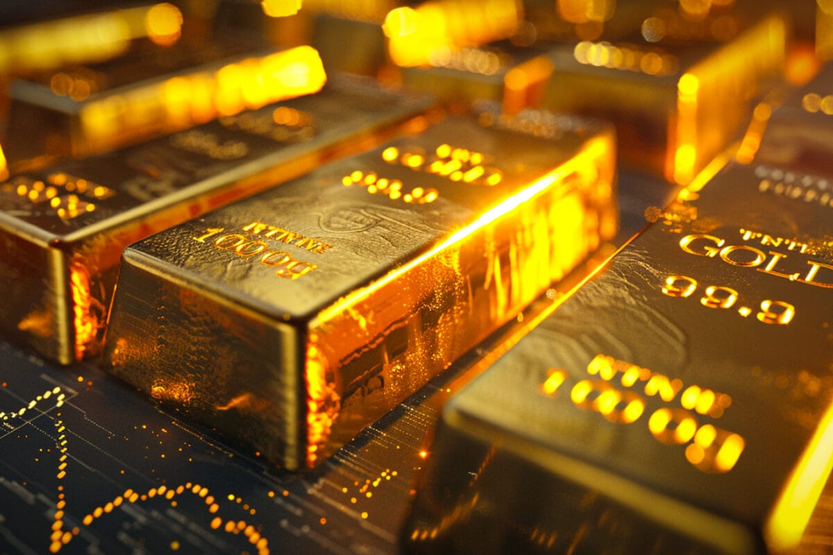 Ouro atinge novo recorde histórico impulsionado por tensões e cortes de juros esperados