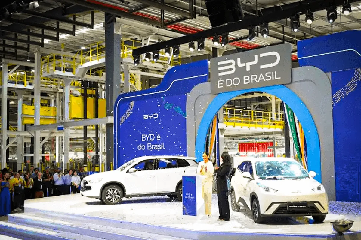 BYD quer vender 1,3 mi de carros até 2026 com expansão global em curso