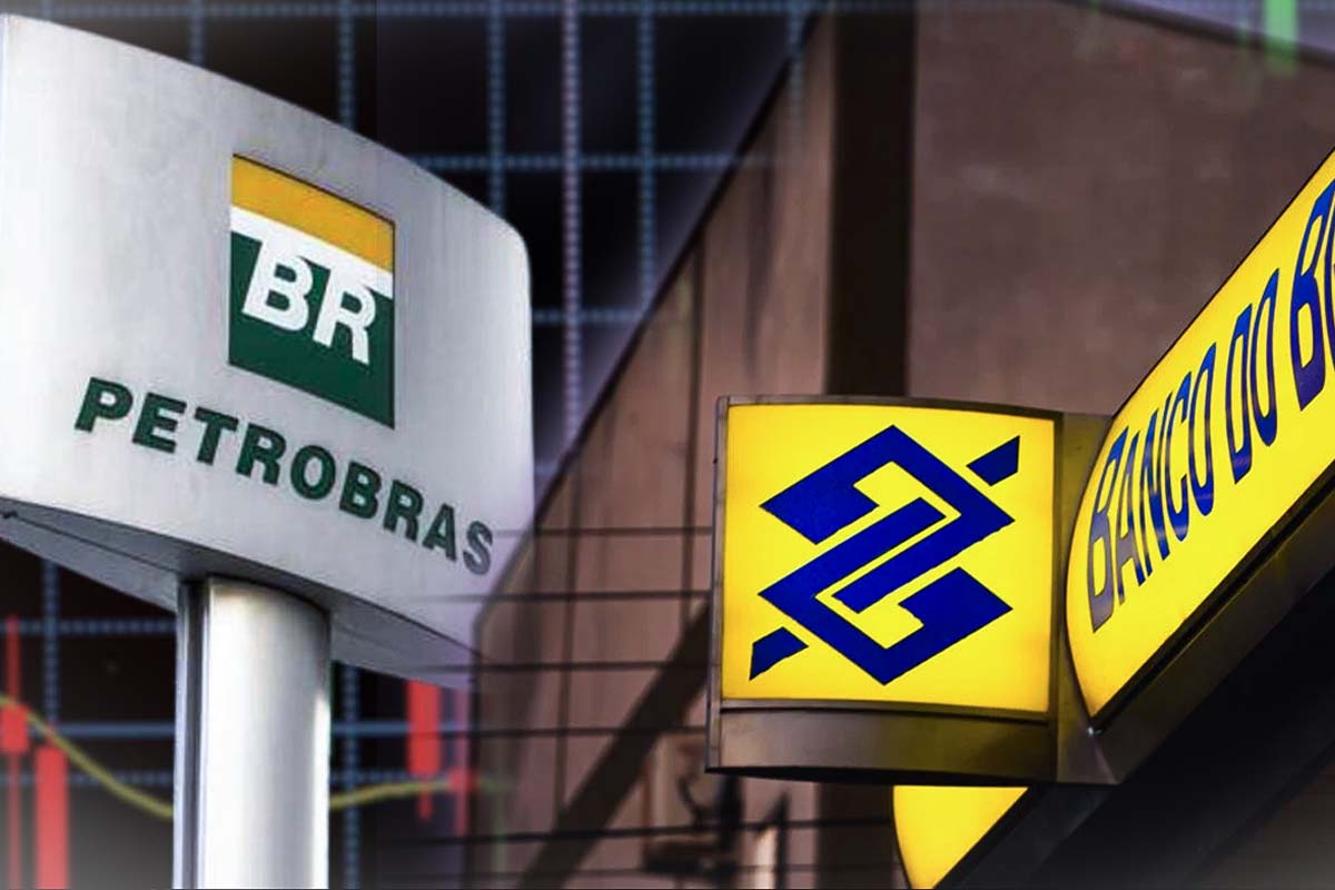 PETR4 VALE3 e BBAS3 top 10